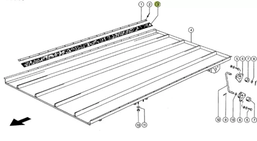 0007360750 Tömítő szalag ( Claas ) 60 X 2075 MM