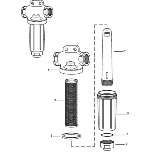 Teejet Nyomószűrő 1 1/2" 50 Mesh