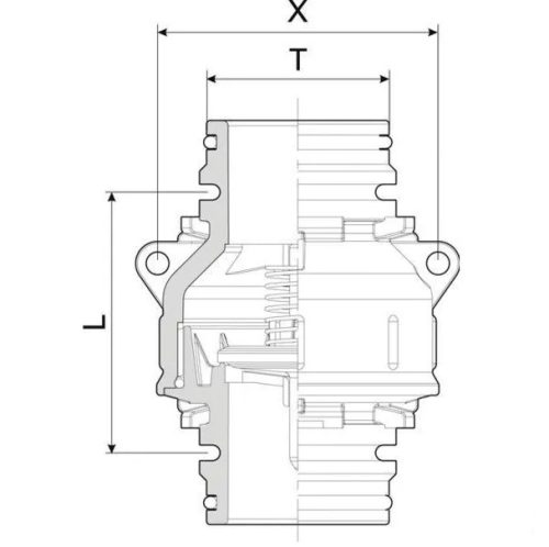 504201F Visszacsapó szelep T7 M, Arag