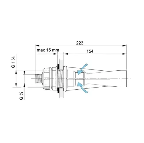 Arag 50220415 Hab cső, 1,5 mm
