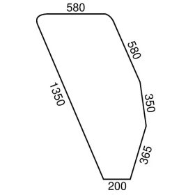 Fiat 110-90DT bal ajtóüveg színezett
