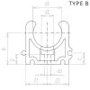 BP3425 Csőbilincs 3/4"