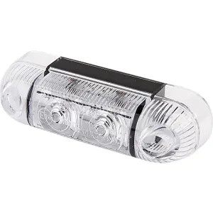 Szélességjelző LED lámpa, téglalap, 12/24 V, fehér, felcsavarozható, 84x24x25 mm, Waś