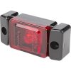 Szélességjelző LED lámpa, téglalap, 12/24 V, piros, felcsavarozható, 72x32 mm, Waś
