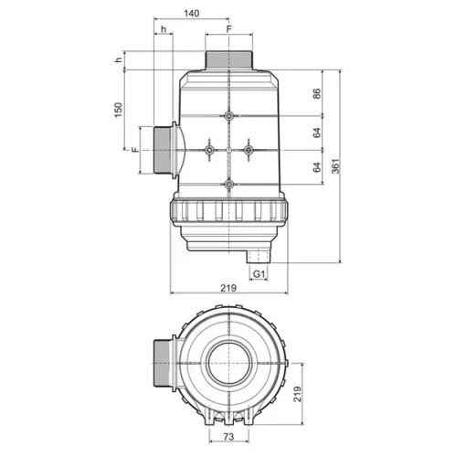 3190935 Szívószűrő 3" 400-800 l/perc, Arag 3190935