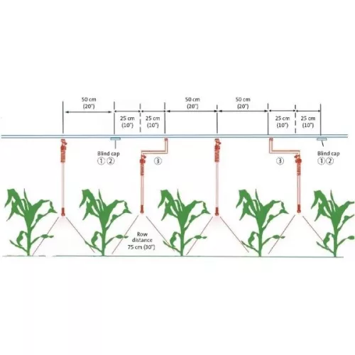 15174 Hosszabb. adapter készlet 25-50cm, Agrotop – permetező fúvóka 