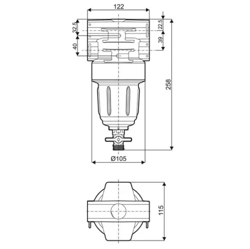 Arag 3452013910 nagynyomású szűrő 150 l öntisztító