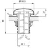 504203 Arag menetes fedél, légtelenítőszelep, labirintusszelep