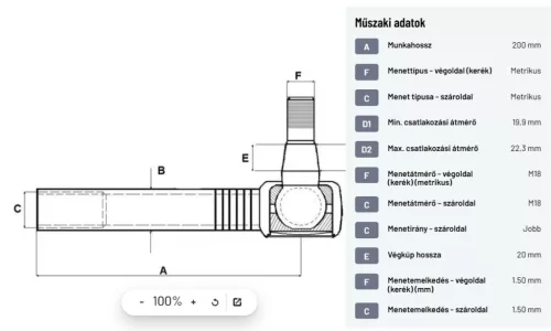 Kormányösszekötő (Alternatív)