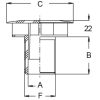 8209009 Antivortex tartályleeresztő 1" K, Geoline