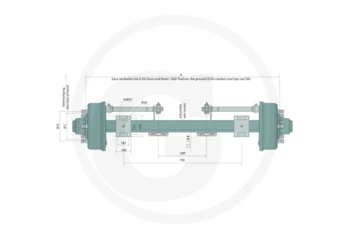 BPW Féktengely GS9008