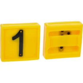 Jelölőszám 1-es, sárga 45x45 mm