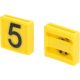Jelölőszám 5-ös, sárga, 45x45 mm