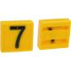 Jelölőszám 7-es, sárga, 45x45 mm