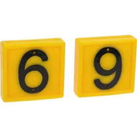 Jelölőszám 6-os/9-es, sárga, 45x45 mm