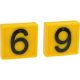 Jelölőszám 6-os/9-es, sárga, 45x45 mm