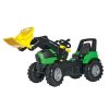 Rolly Toys DEUTZ Agrotron 7250 TTV Pedálos traktor homlokrakodóval