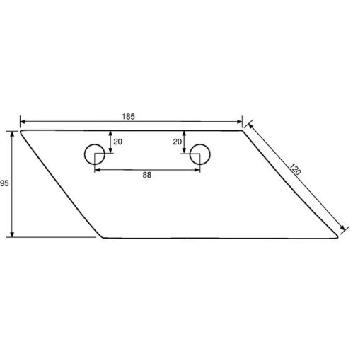 Előhántó ekevas jobb S185