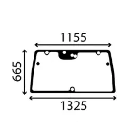   Ablaküveg, John Deere 4000/4500/4700 szériához (Alternatív)