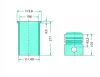 Teljes dugattyúkészlet 38006616 alternatív traktor motor
