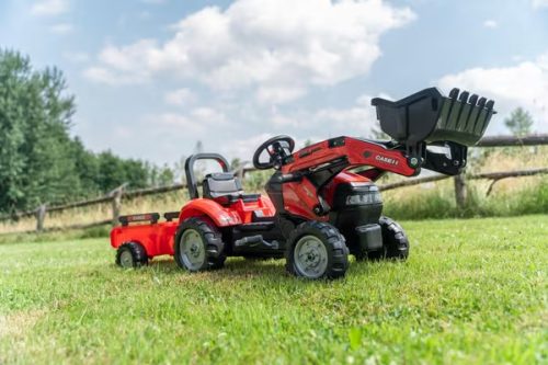 Falk - Case IH markoló pótkocsival