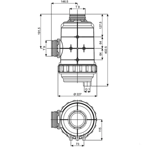 3190H3 Szívószűrő 400-800l T9, Arag 3190H3