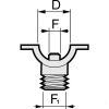 402055 Fúvókatartó egyszeres 3/4"-es csőhöz