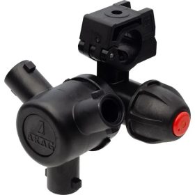 406424A7 Fúvókatartó 3-utas, 22 mm-es csőhöz, Arag