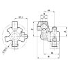 4064957 Fúvókatartó 5x 3/4"-es csőhöz