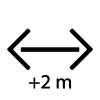 PVC7342100T Menetes PVC cső 2100 mm, 3/4"