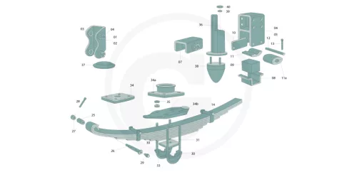 Műanyag persely Ø 26 x 34 x 79 mm