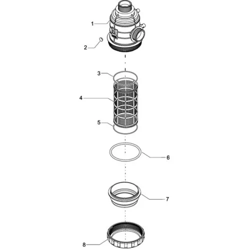 3162172 Szívószűrő 160-220l 2" AG, Arag 3162172