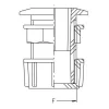 8051151 Komplett tartályleeresztő 1/2", Geoline