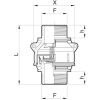 5042015 Fenékszelep 1 1/4", Arag