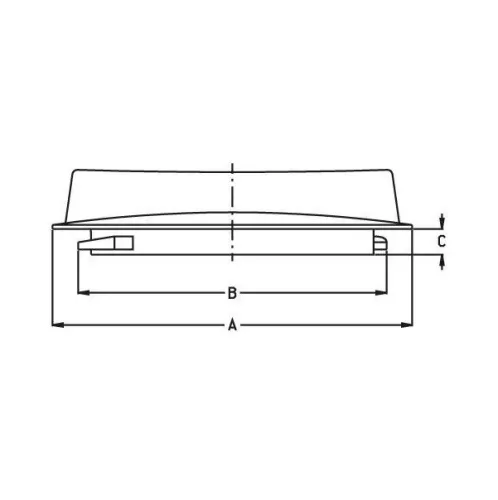 8140000 Tartályfedél csavarozott Ø 140 mm