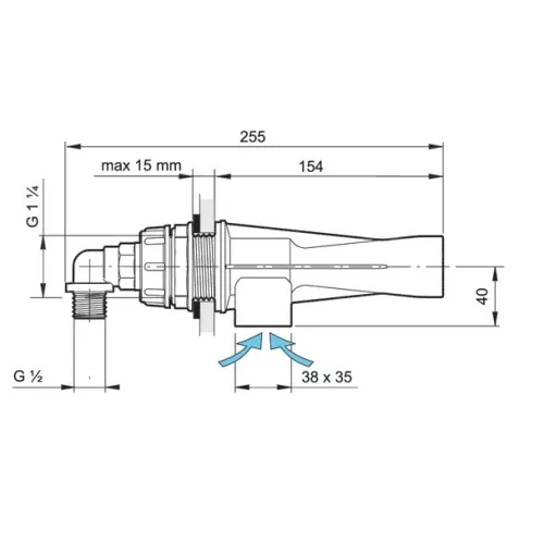 Arag 5022132 keverő-sugárzó 2 mm kerámia