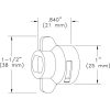 CP233076CE Fúvókafej Hardi-hoz, Sárga, 8mm