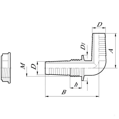 Arag 118213 Fali átvezetés 90° 1/2"