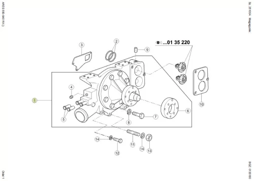 Vízszivattyú (Kpl.) (Alternatív) (JD) RE500734KR