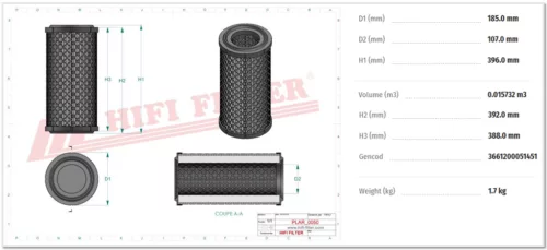 Hifi légszűrő 197007700050836,