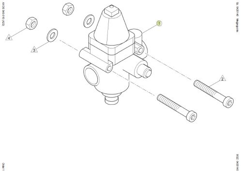 Nyomásszabályozó szelep (Pneumatikus) (Alternatív)