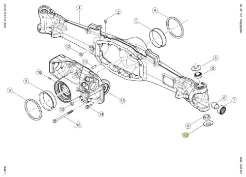 Tányérrugó Alsó (Alternatív) Ø 42 X 61 X 2.3