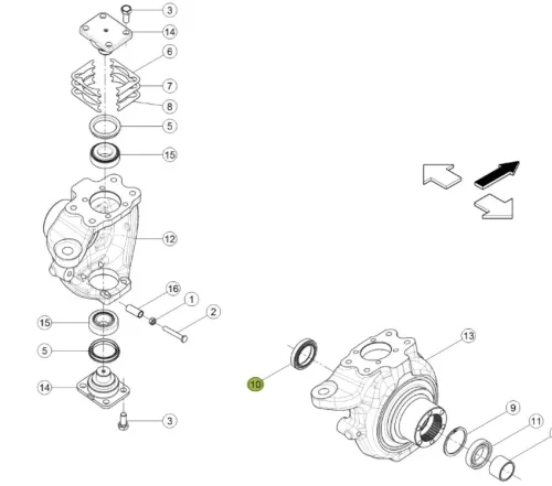Szimering (COMBI)(Corteco)(Alternatív) Ø56X80X13/14.5  