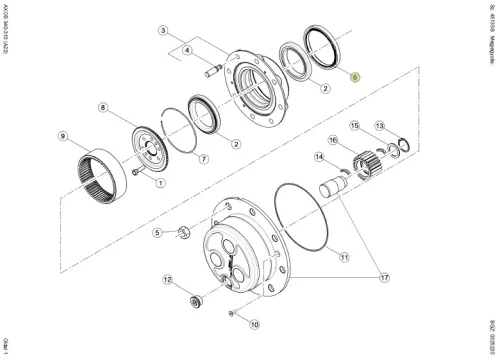 Fendt Szimering (COMBI)(Alternatív)(Corteco)  Ø 150 X 180 X 14.5/16 – traktor alkatrész 