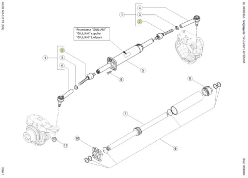 Claas Axiális csukló (Alternatív) – traktor alkatrész 