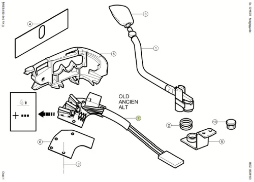 Irányváltó kapcsoló (Karos) (Alternatív) (Claas)