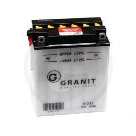 Akkumulátor 12 V, 12 Ah Akkumulátorsavval