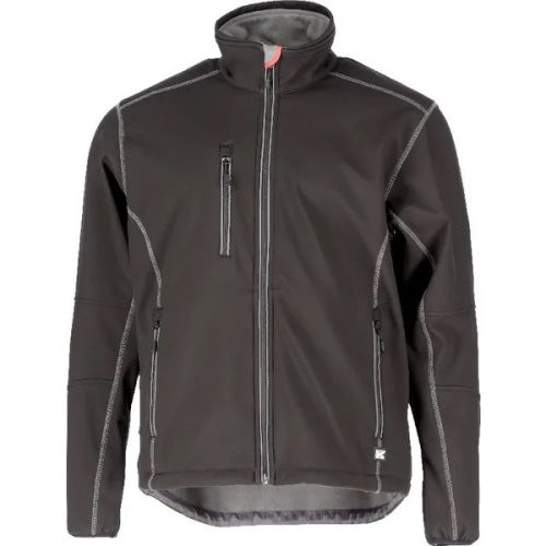Softshell kabát, fekete/szürke, 2XS, EU:44