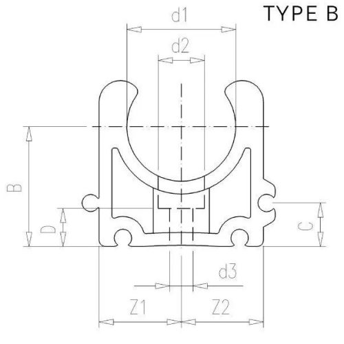 BP1220 Csőbilincs 1/2"