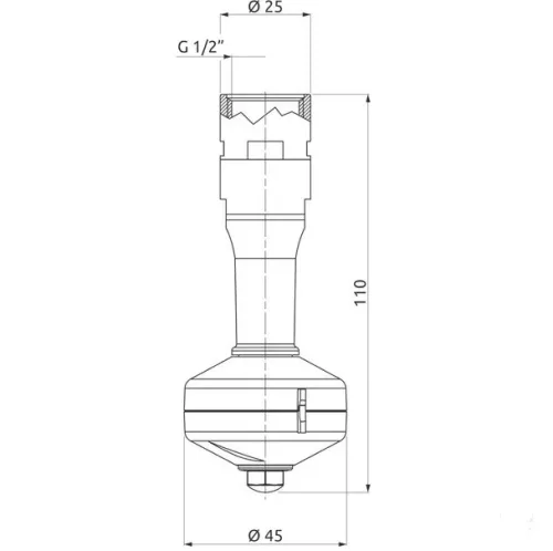 Arag 510121AKB tartályöblítő fej 1/2"F